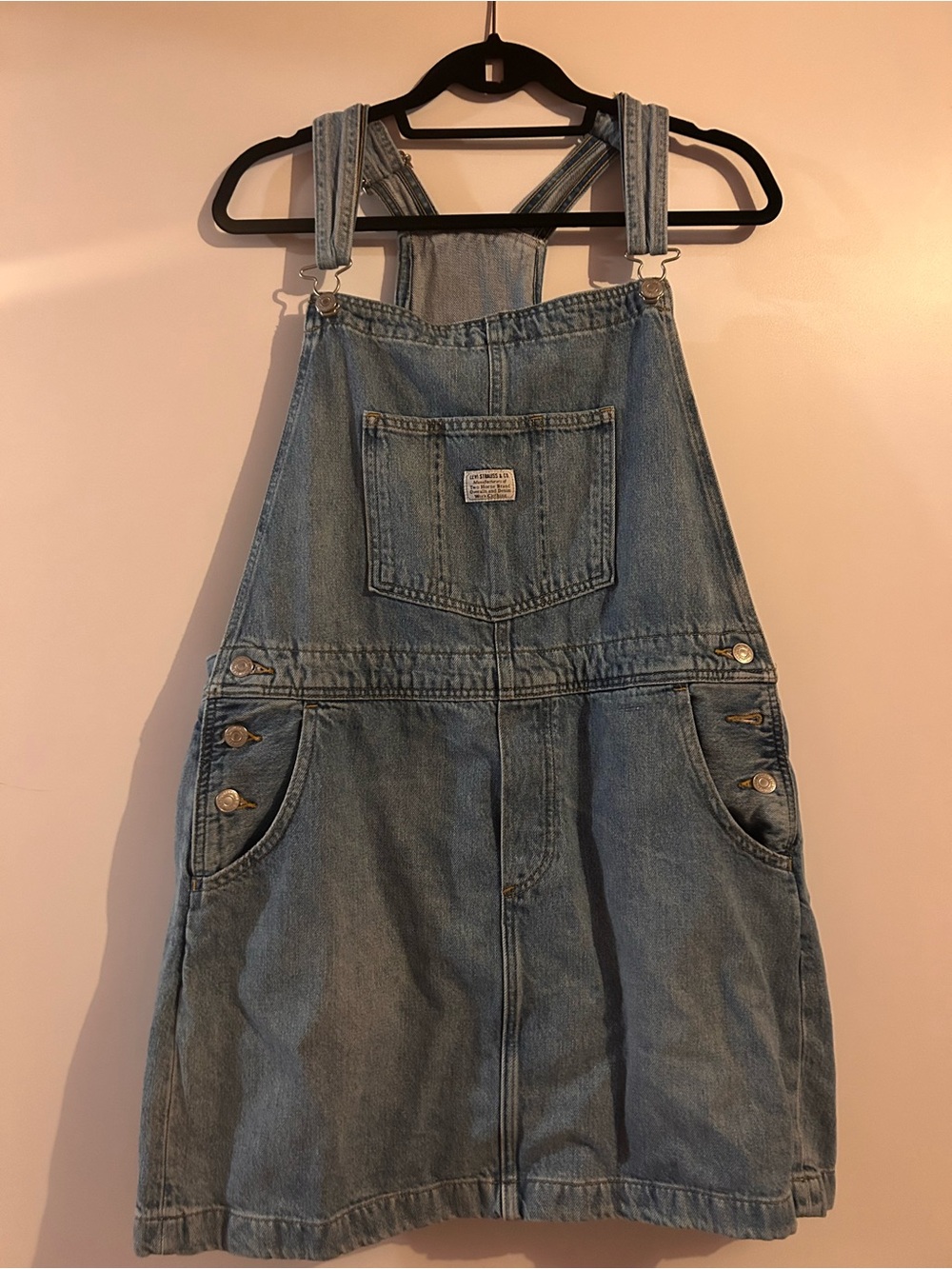Levi Strauss 100% Cotton Overall Mini Dress